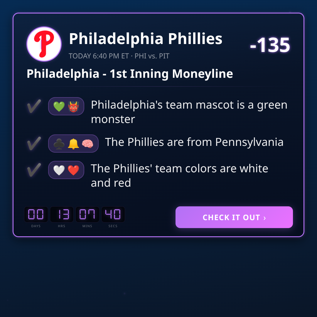 MLB 1st Inning Moneyline: Odds & Trends