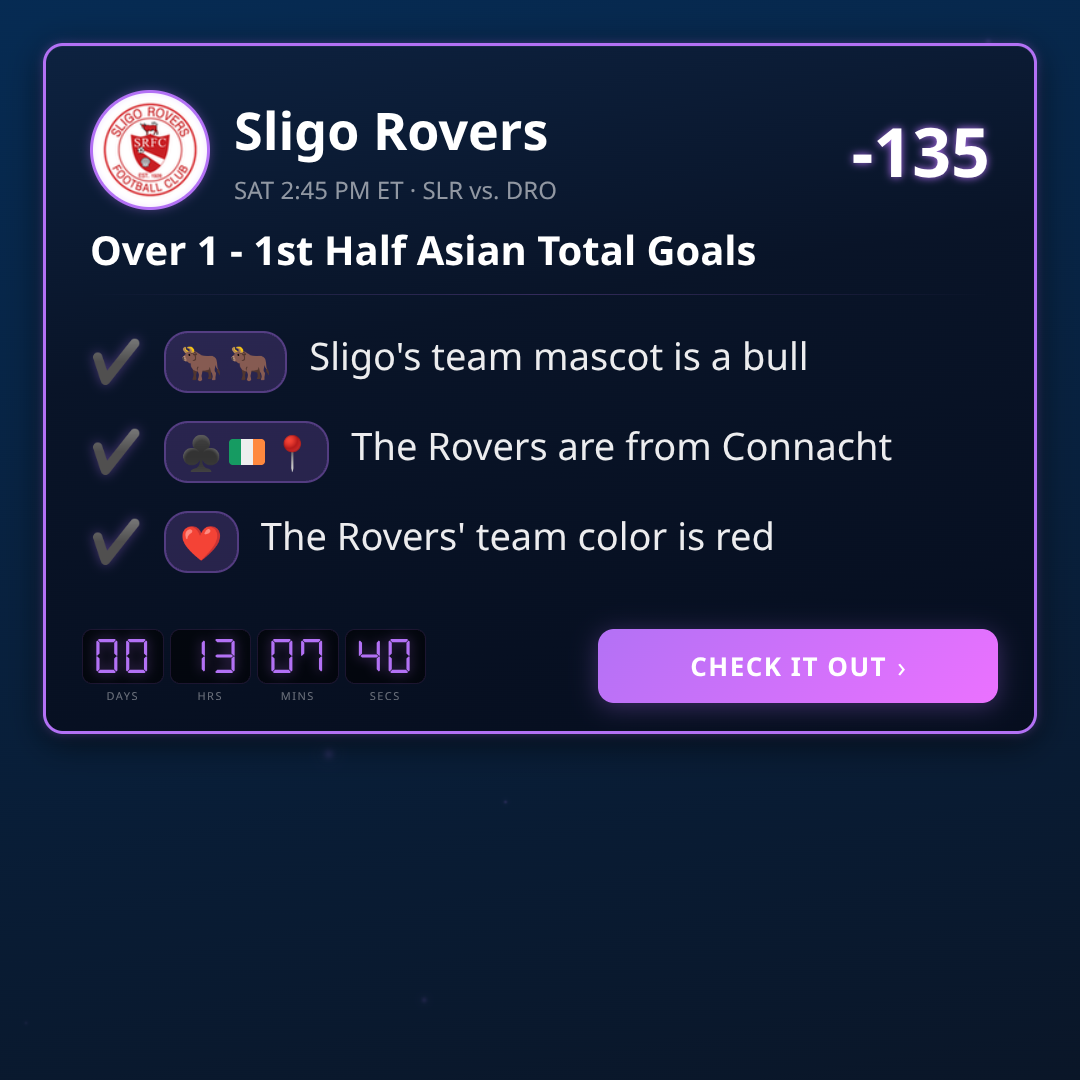 Premier Division 1st Half Asian Total Goals Best Picks This Week