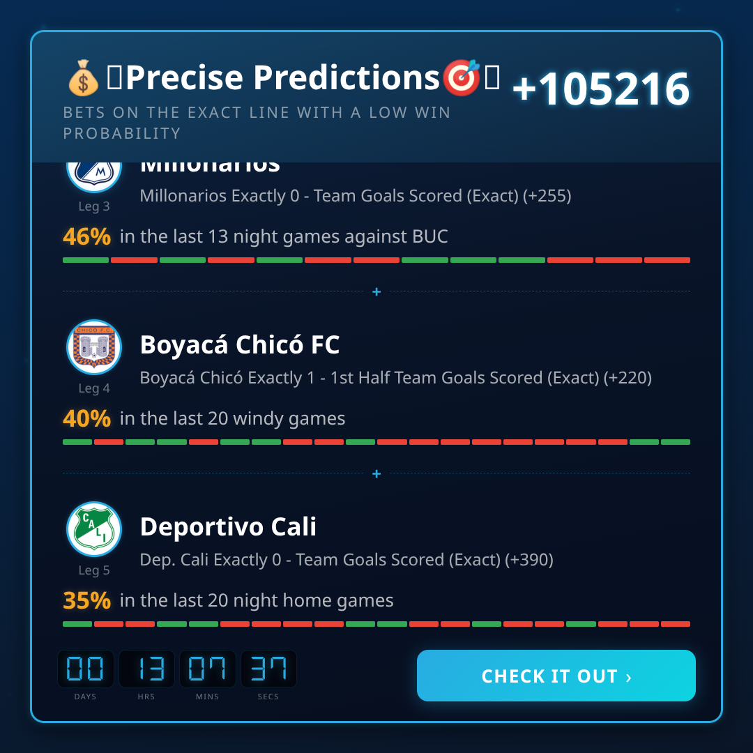 Primera A Parlay of the Day Today (July 22, 2026)