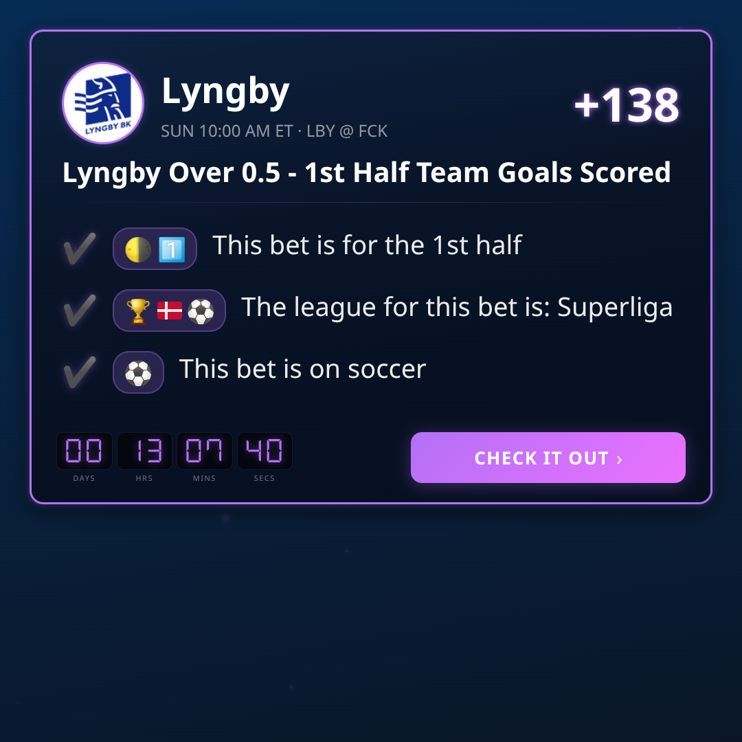 Superliga Best Bets Today (July 22, 2026)
