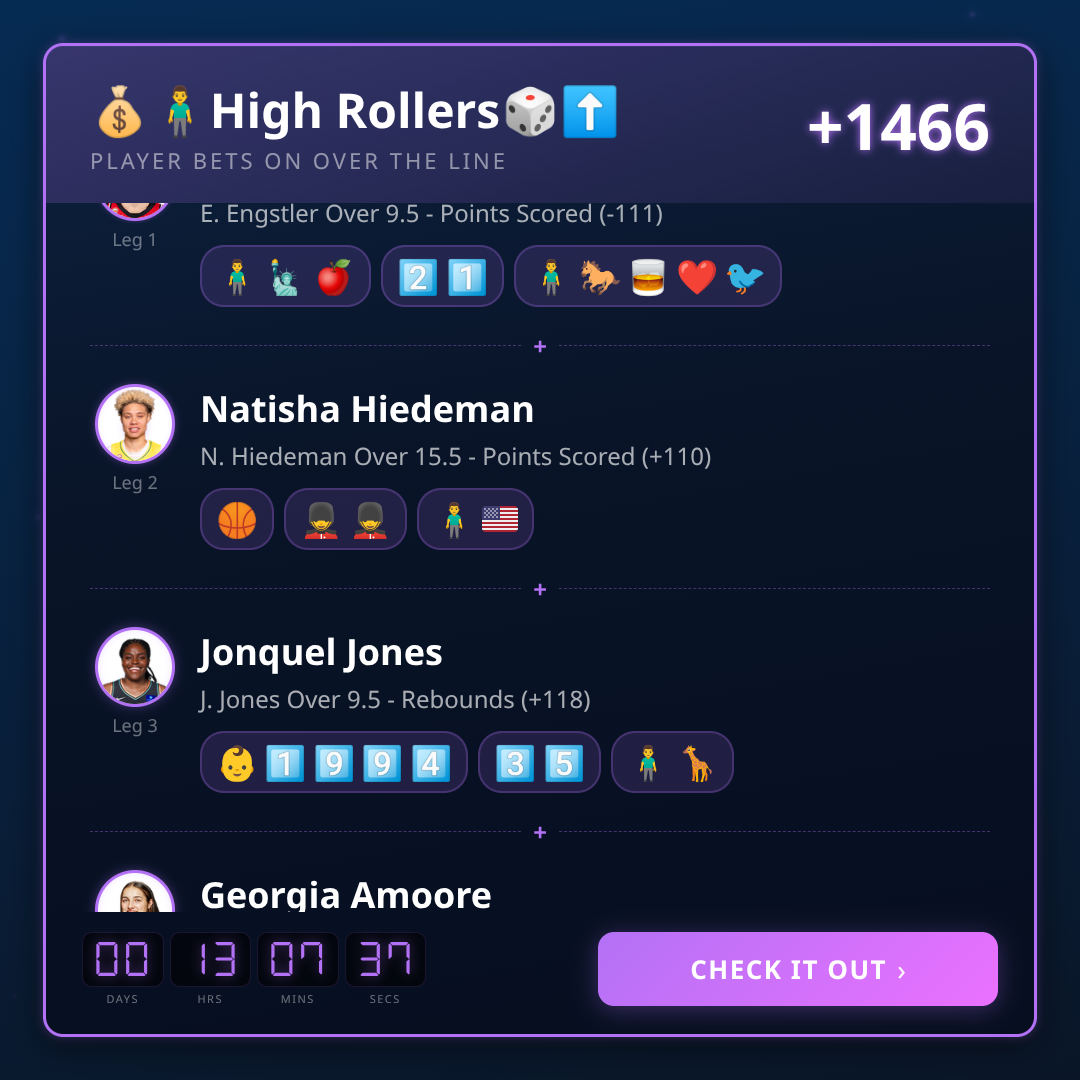 WNBA Parlay of the Day Today (July 22, 2026)