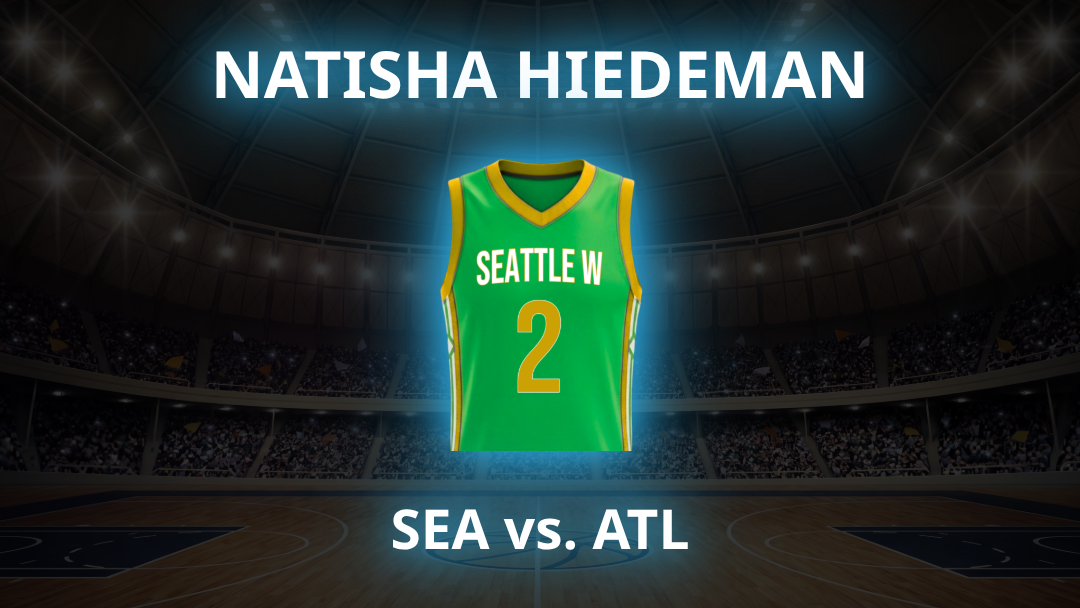 Natisha Hiedeman Over 4.5 Assists: SEA vs ATL